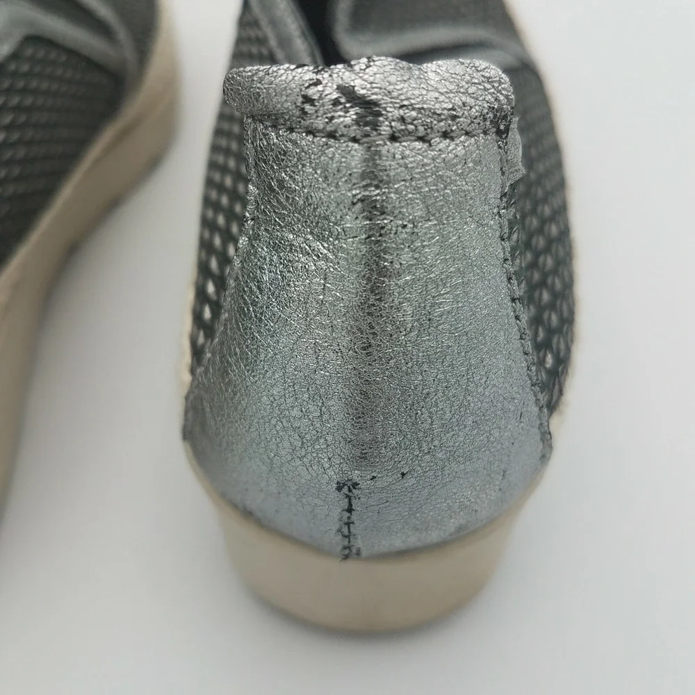 Espadrille Slip On Womens Sneaker The‎ Flexx 7 Call Me Black Silver Shimmer Shoe